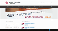 Desktop Screenshot of nuoretlakimiehet.fi